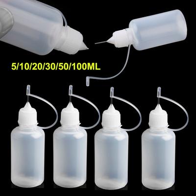 5 teile/satz 5/10/20/30/50/100 ML Nadelspitze Kleber Applikator Flasche für papier Quilling DIY Scrapbooking Papier Handwerk Werkzeug