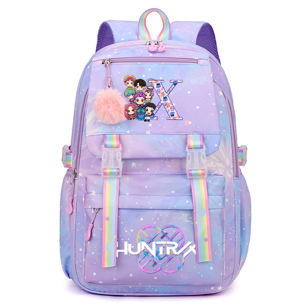 Anime K-Pop Dämonenjäger Bedruckter Wasserdichter Rucksack mit großem Fassungsvermögen Teenger Schüler Mädchen Junge Schultasche Buchtasche Damen Wasserdichte Reisetasche Rucksack