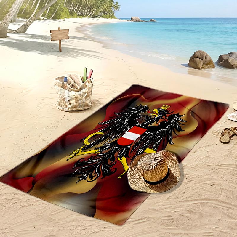 Toalla de Playa con Estampado de Fútbol de Austria Secado Rápido Súper Absorbente Suave Toalla de Baño para Nadar Playa Viaje Ventilador Souvenir Regalo