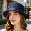 Jazz Hat, Foldable Pig Ear Sun Hat with UV Protection, Breathable Mesh Summer Travel Hat for Women Men