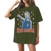 Family Matching Casual Letter Print Short Sleeve T-Shirt for Adults and Kids