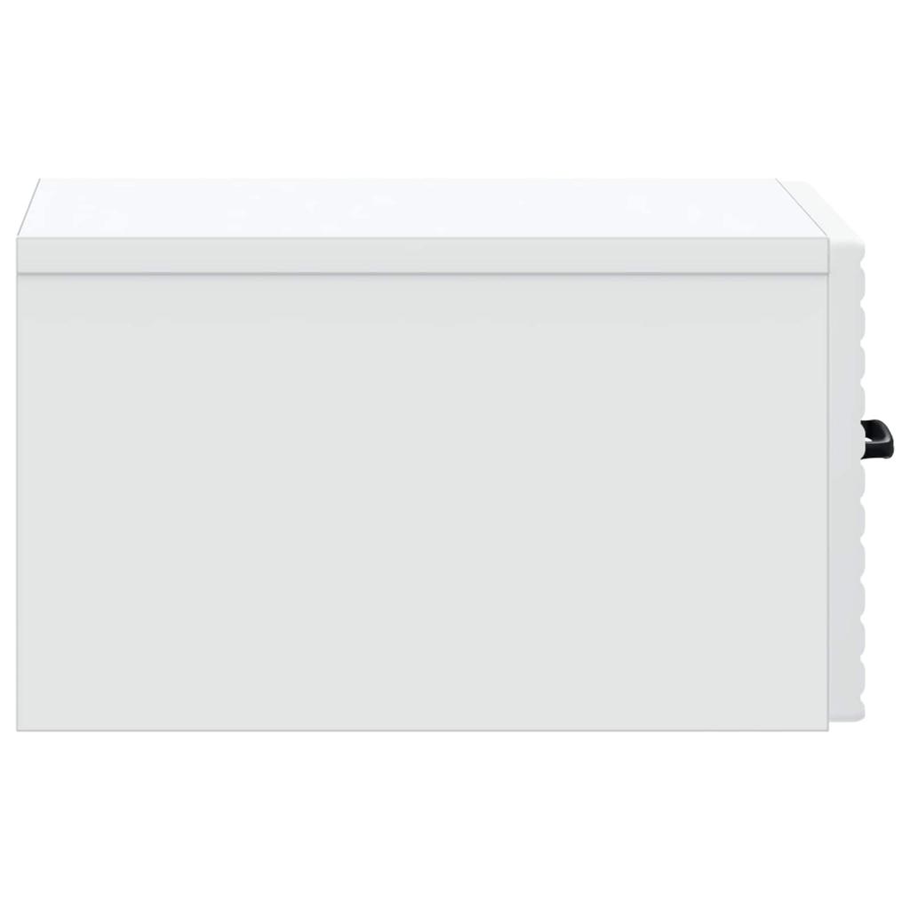 Wall Mounted Nightstand White 34.5 x 33 x 20 cm Engineered Wood