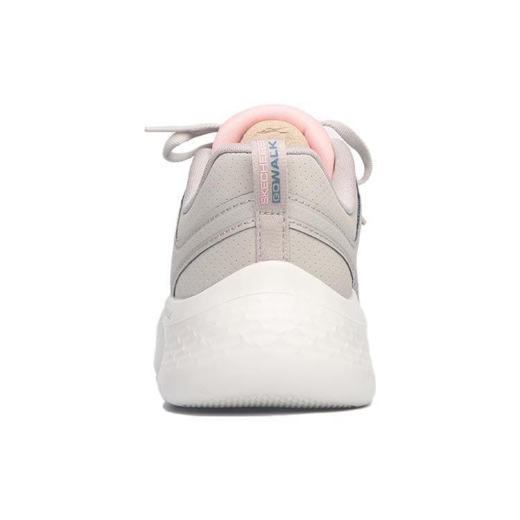 Skechers Go Walk Flex Abrasion Resistant Low Top Walking Shoes Women's Gray 124817-TPPK