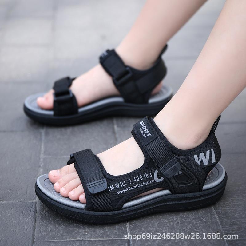 Breathable Kids Beach Shoes Boys Summer Boys Boys Little Boys Toe Sandals Medium Big Summer Kids Tide