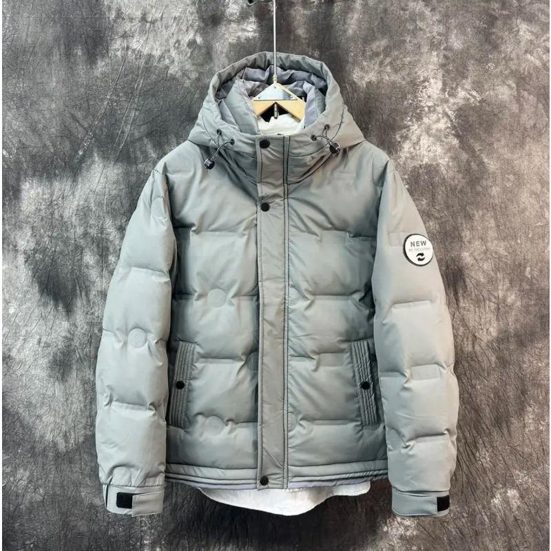 Men's winter jacket down jacket 2025 new thickened warm and cold-proof clothing boys' workwear handsome cotton clothes