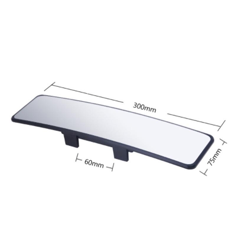 Rear View Mirror,300mm Anti Glare Rearview Mirror Convex Panoramic Rearview Mirror Clip On Car Mirror To Reduce Blind Spot