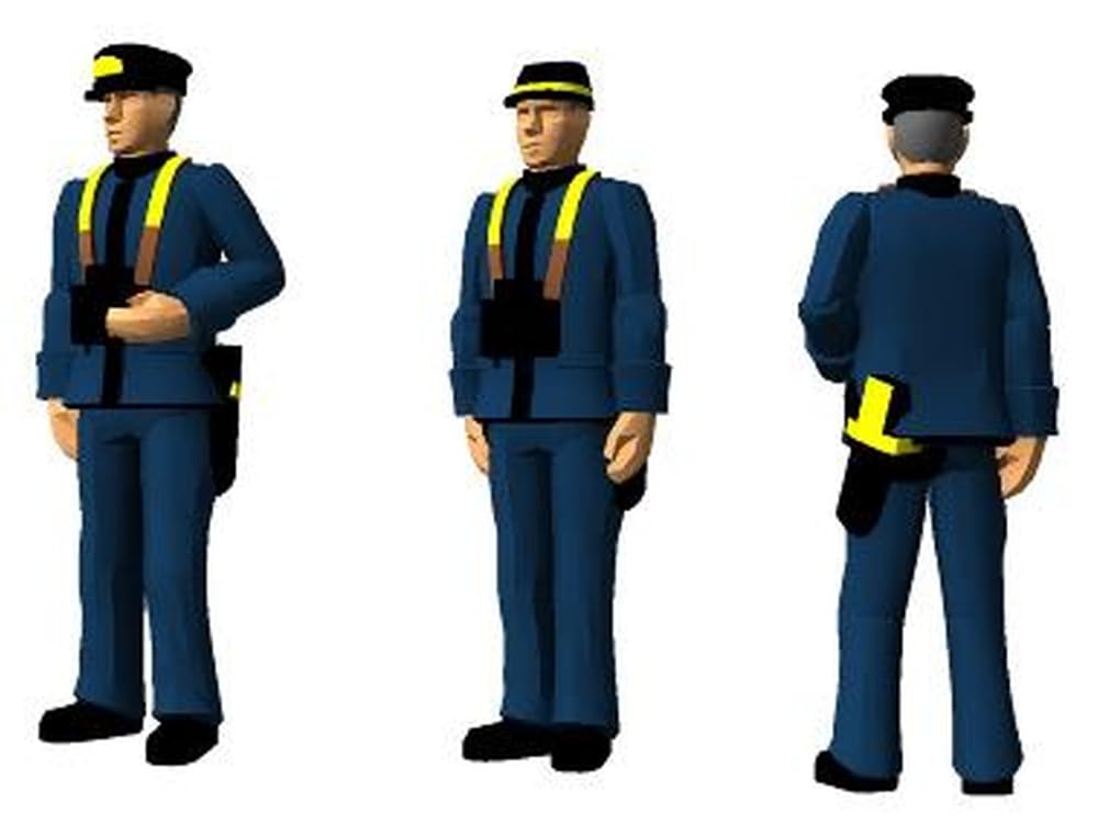 Beaver Corporation Scale Japanese Navy Officer and Lookout 3D Printer BELF7218 1/72 Figures, 29-Piece Set, Kit,