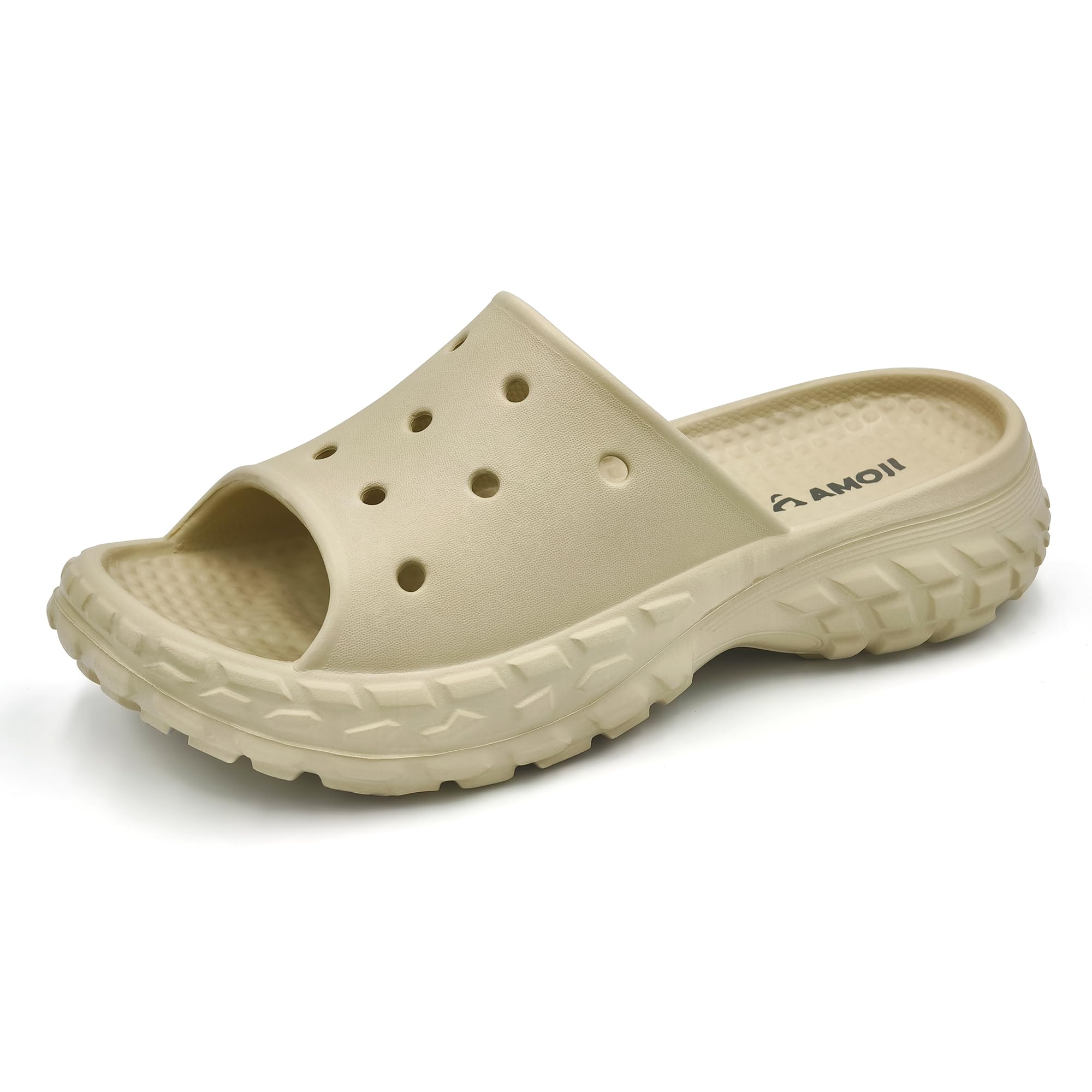 

Amozi Indoor Slippers for Men and Shower Slide Room Stylish Bath Rubber Indoor and Outdoor Shoes for Water and EVA SS0827 Size Women, Sandals,