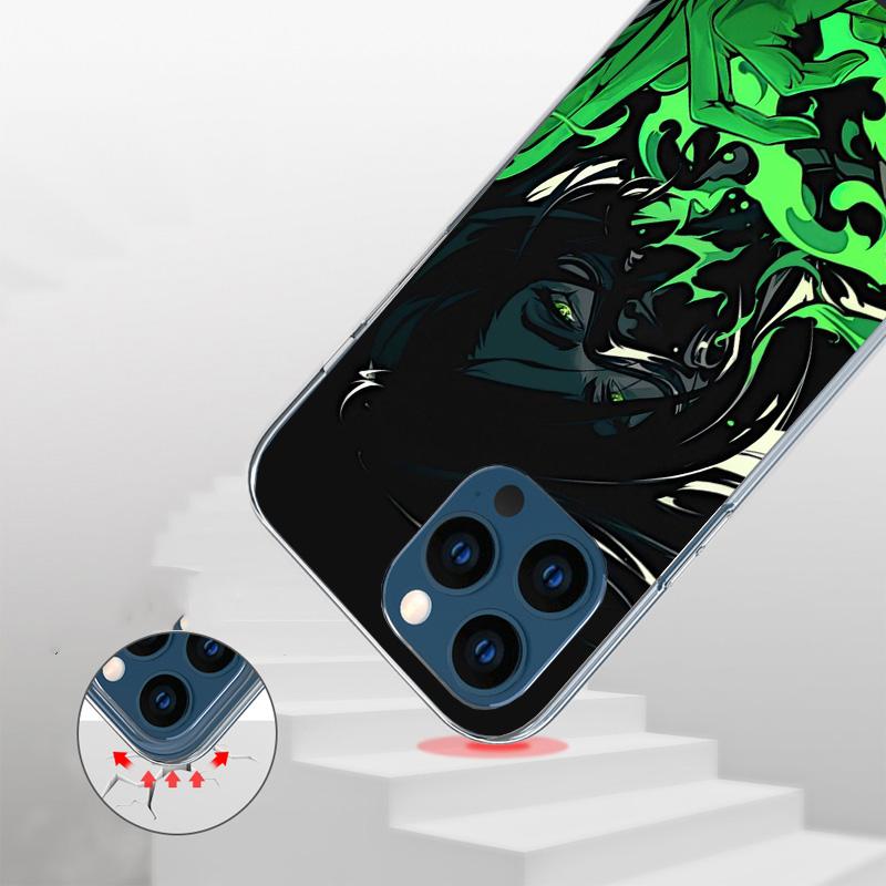 Valorant Game Cool Cover Phone Case For iPhone 16 17 Air 15 14 Pro Max 16E Phone Case 13 Mini 12 11 7 SE 8 Print Pattern Fit Cas