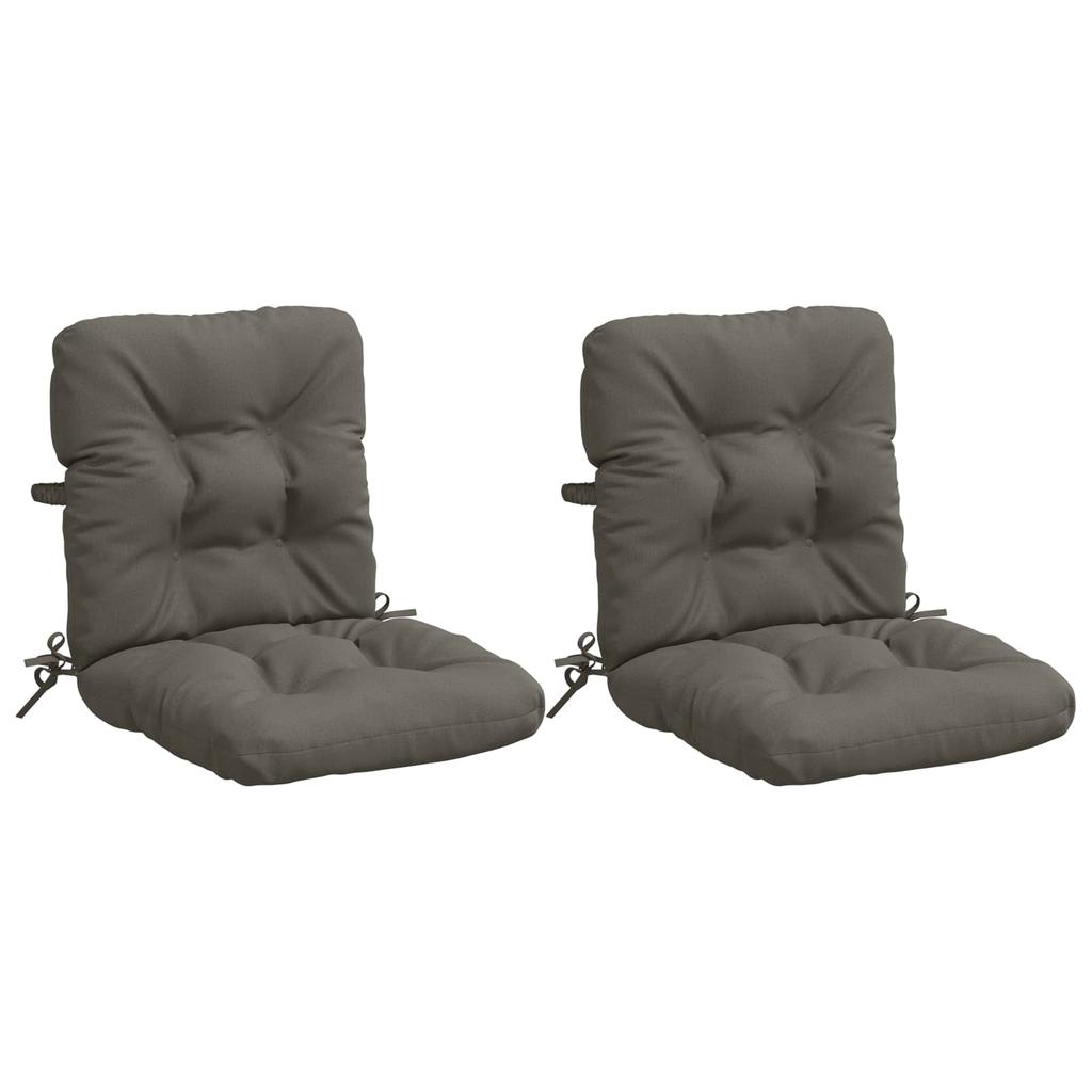 2 piece High Back Cushion Set VIANEN 100percent Polyester Gray