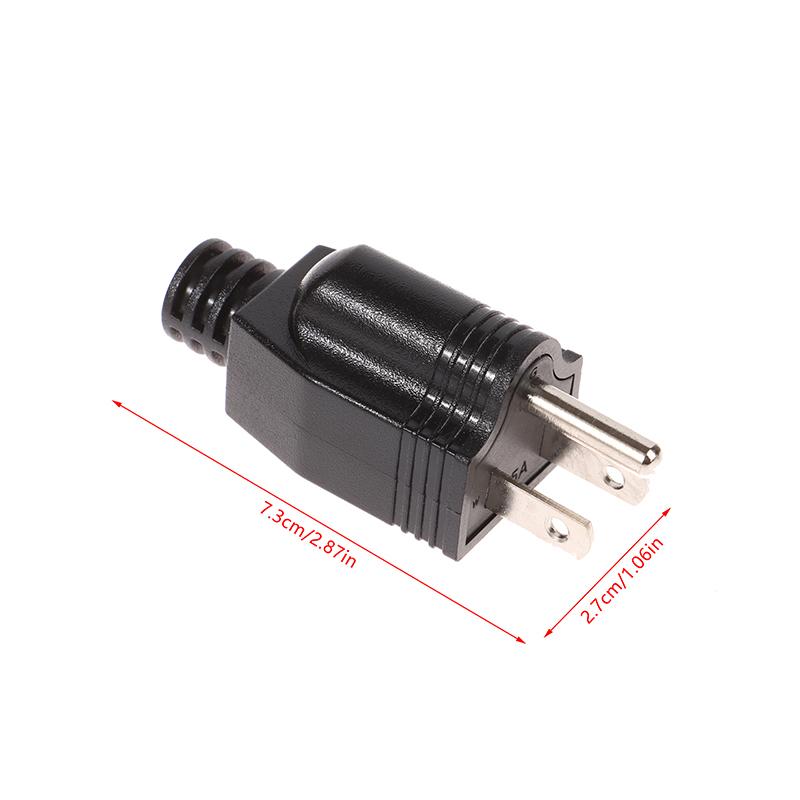 Amerikanischer Abziehbarer Stecker Amerikanischer 3-Pin 15A AC Elektrischer Strom Stecker Adapter Kabel Wiederanschließbarer Verlängerungskabel-Stecker