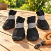 Comfortable Paws Covers for Travel Waterproof Dog Shoes Small Medium and Large Dogs, Non-Slip Oxford Cloth Heavy Duty Boots Daily Walks