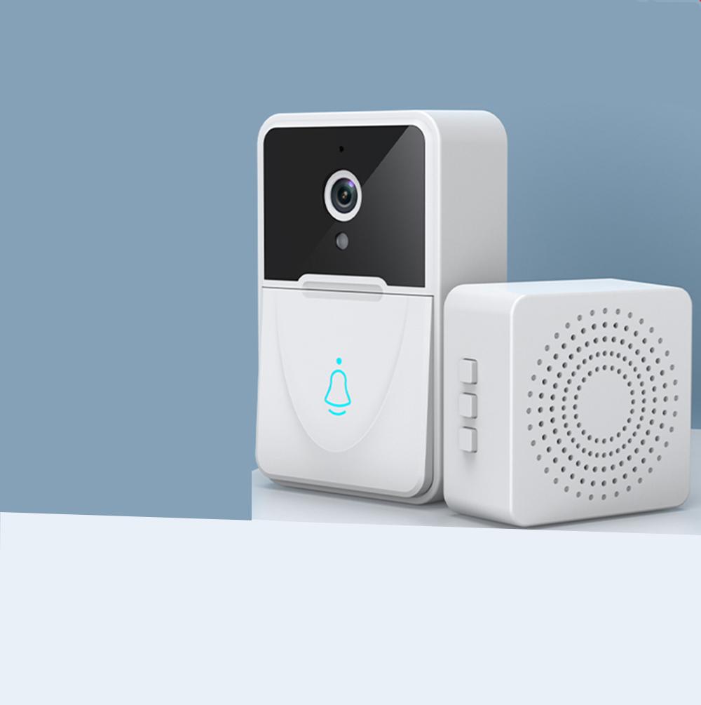 Smart Video Doorbell with Wi-Fi Auto Focus Plastic Material HD Two-Way Audio Night Vision Wireless Cloud Storage Doorbell Camera