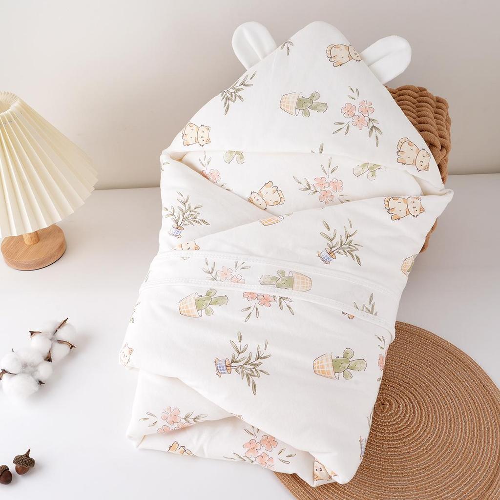 Verdickte reine Baumwoll-Baby-Swaddle-Decke für Herbst/Winter