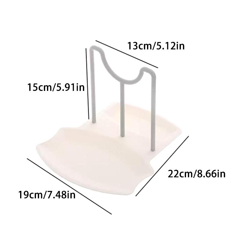 1Pcs Kitchen Organizer Spatula Pot Lid Rack Shelf Plastic Spoon Rest Utensil Multi-function Dish Rack Organizer Outdoor Gadgets