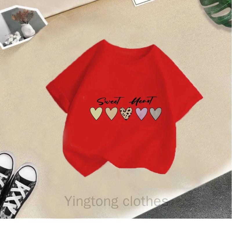 Girls T-shirt Short-sleeved Bottoming Shirt New Summer Fashion Children's Half-sleeved Top Children's Clothing Cotton