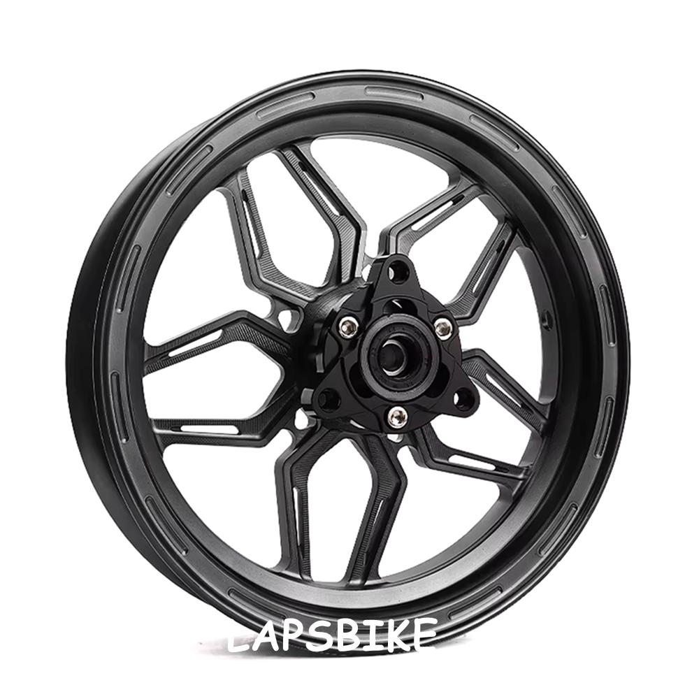 10*2.15-inch CNC Single Disc Brake Aluminum Wheel Motorcycle Front Rim For RSZ CUXi Niu Ninebot Universal Front Wheel Modified