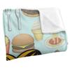Garfield Silky Food Supersoft Blanket