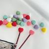 Shenglian Silicone Heart Shaped Knitting Needle Caps Anti Slip Line Knitwear Needle Tips Prevent Falling Off Sewing Tools