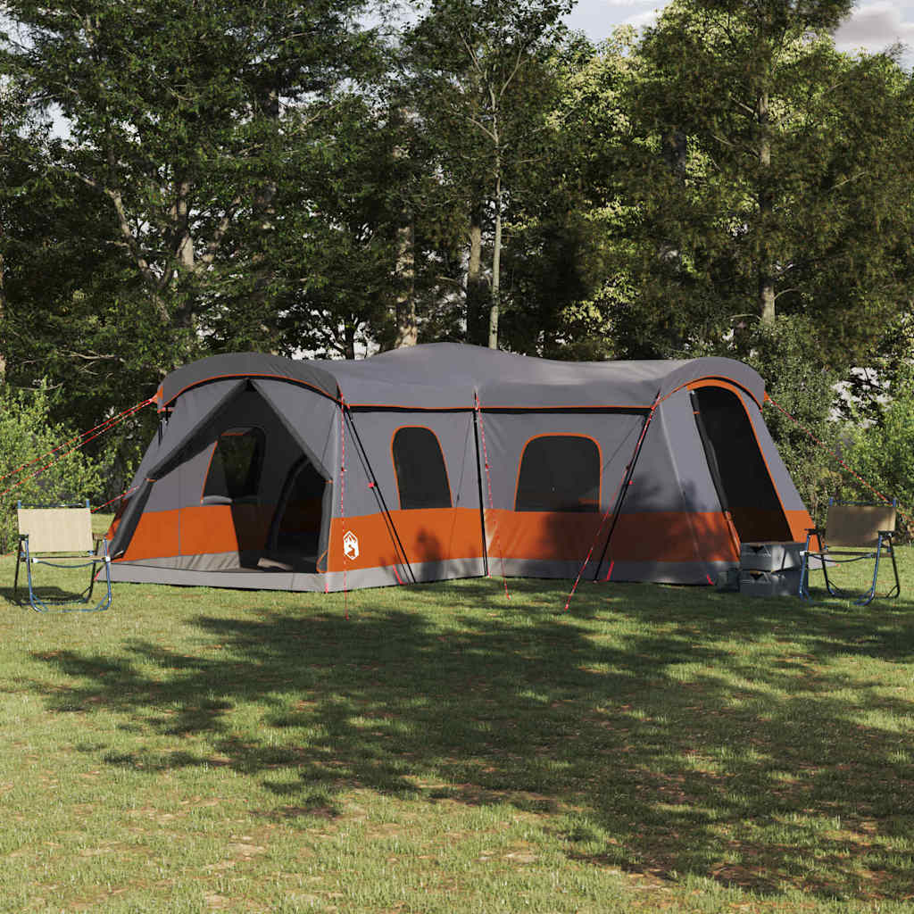 16 Person Tent Gray and Orange