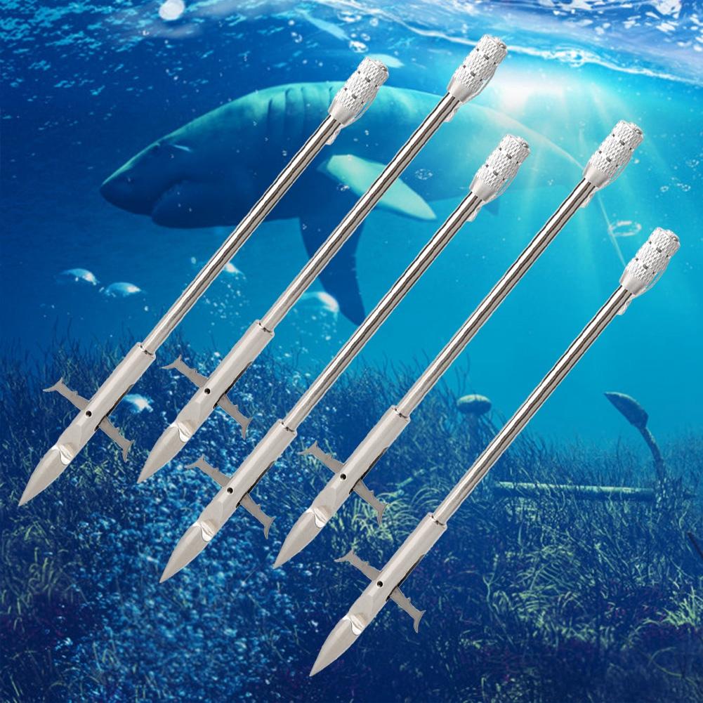5 PEÇAS Pontas de Flecha para Pesca com Arco de Aço Inoxidável Pontas de Dardo para Catapulta Pesca de Peixes