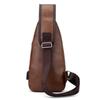 Soft Leather Pu Casual Sports Chest Bag Multi-Functional Waterproof Versatile Usb Anti-Theft Men'S Chest Bag