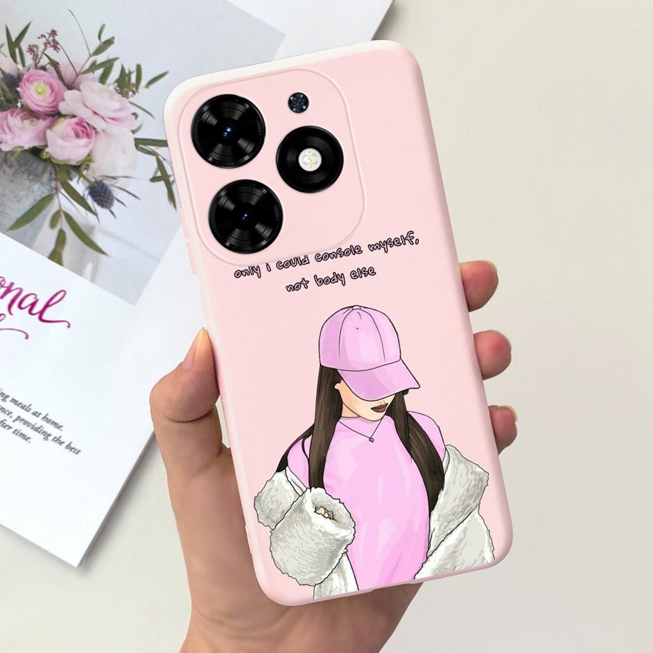 For Tecno Spark Go 2024 Case BG6 New Fashion Candy Painted Cover Soft TPU Phone Case For Tecno Spark Go 2024 Fundas 6.6'' Bumper