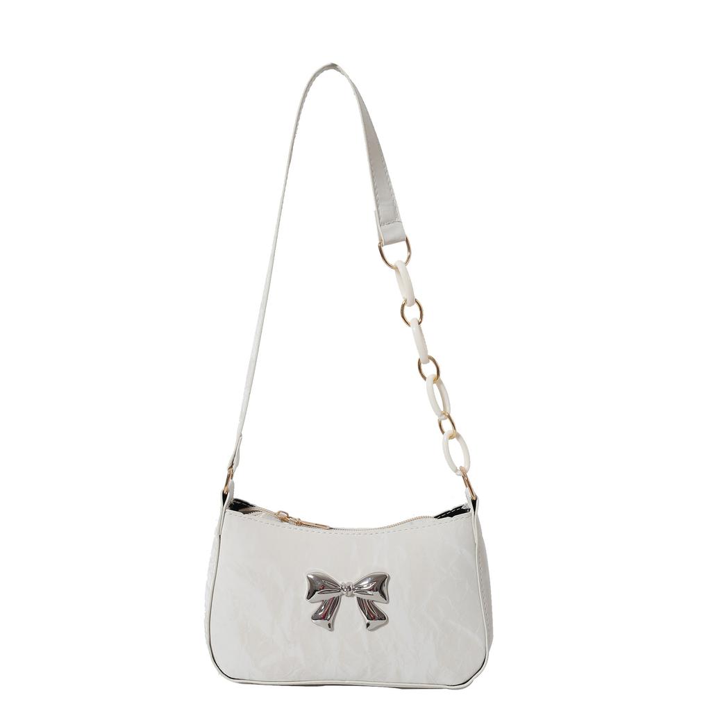 Women's Bag Underarm Bag 2025 Spring New High-end Foreign Shoulder Bag Network Popular Fashion Bow Handbag