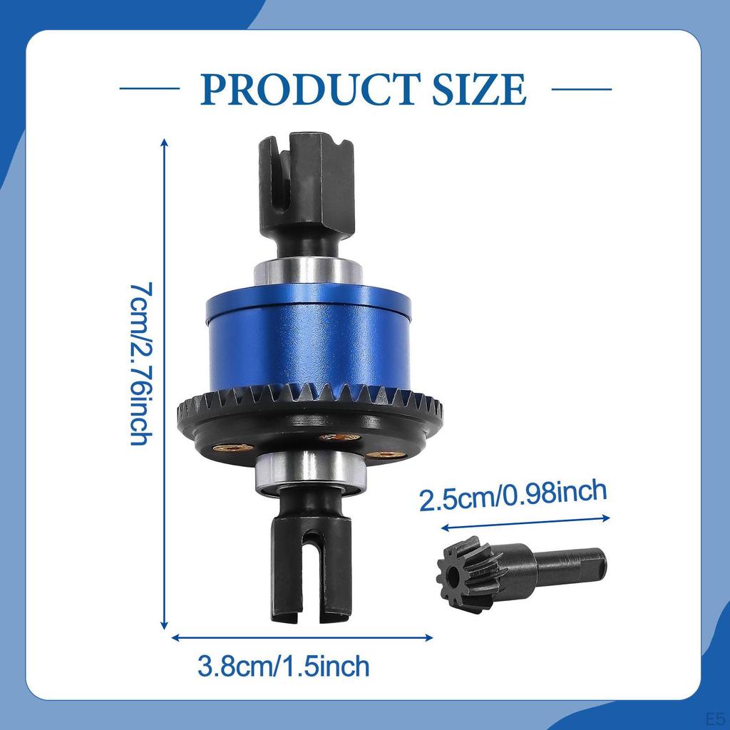 43T+10T Front & Rear Split Differential Assembly Accessories Car Parts Metal