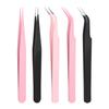 1PC elbow false eyelash tweezers eyelash beautician grafting eyelash curler color elbow clip hand account tool