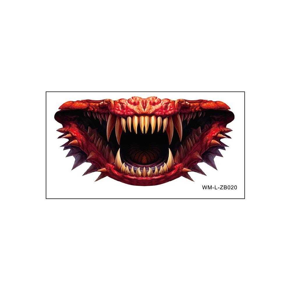Long-lasting Zombie Cosplay Props Waterproof Bloody Makeup Tattoo Sticker  Party Supplies