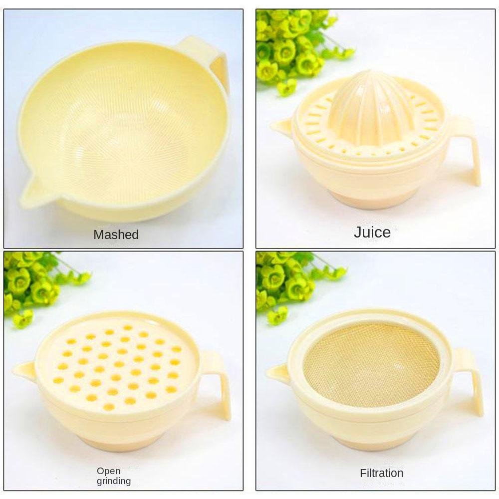 7Pcs Portable Food Grinding Bowl Set Stackable Food Masher Maker  Baby Supplementary