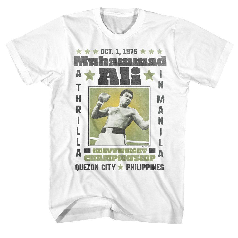 Muhammad Ali A Thrilla White Icon Shirt S
