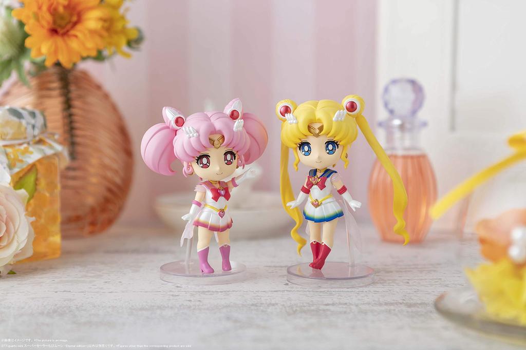 TAMASHII NATIONS Figuarts mini Pretty Guardian Sailor Moon Super Sailor Chibi Moon Approximately 90mm PVC ABS Painted Movable Figure -Eternal edition-
