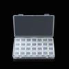 Set Box (1 + 28) Transparent Plastic Box Can Be Split Independent Grid Parts Box Loose Beads Letter Beads Classification Portable Box