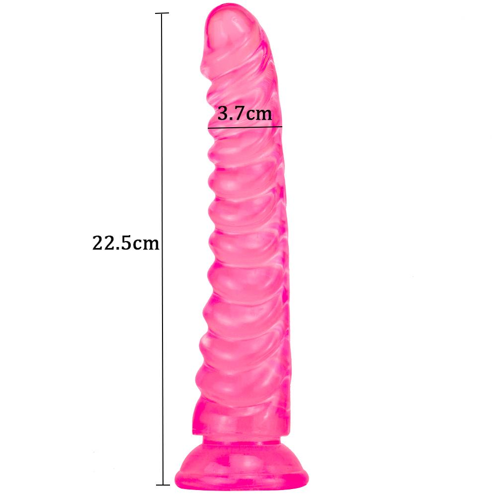 Dildo TPE pentru femeie, masturbator cu ventoză, masaj, vagin, jucărie sexuală pentru adulți