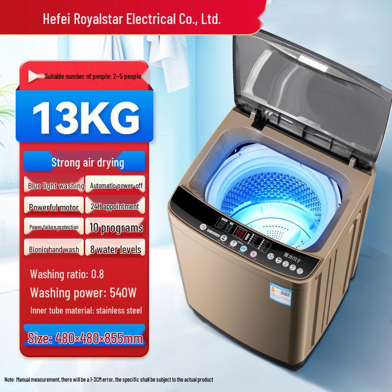 Compact Washer-Dryer Combo: Fully Automatic, Large Capacity, Ideal for Rentals and Small Dorms