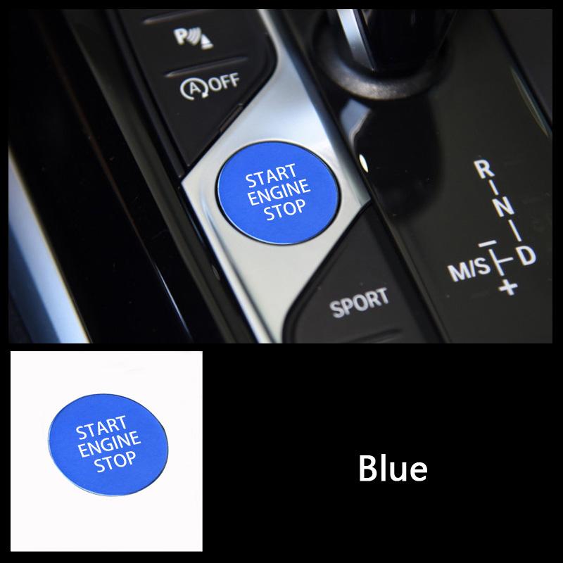 Elektronische Handbremsknöpfe Aufkleber für BMW 3er G20 G28 - Eine Taste Startknopf Dekoration Abdeckung Zierleiste Aluminiumlegierung