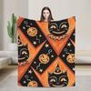 Halloween Theme Pattern  Flannel Blanket Spring  Super Soft Throw Blanket Home Decor Comfortable Bedspread Sofa Bed Cover