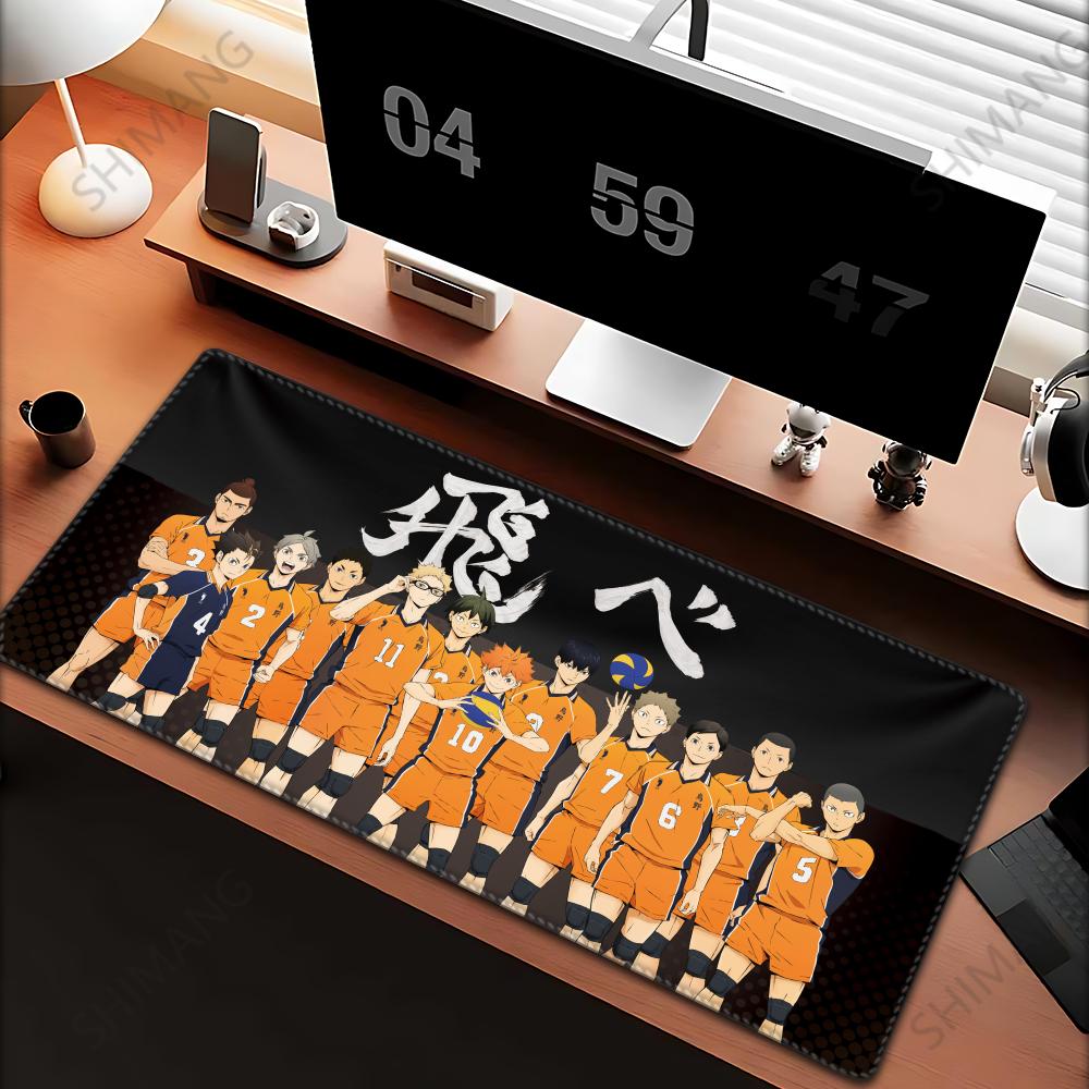Mouse Pad Anime HD Haikyuu Large Rubber Rugs PC Game Table Mat Laptop Desk Pad XL Nonslip Computer Keyboard Office Desktop Mats