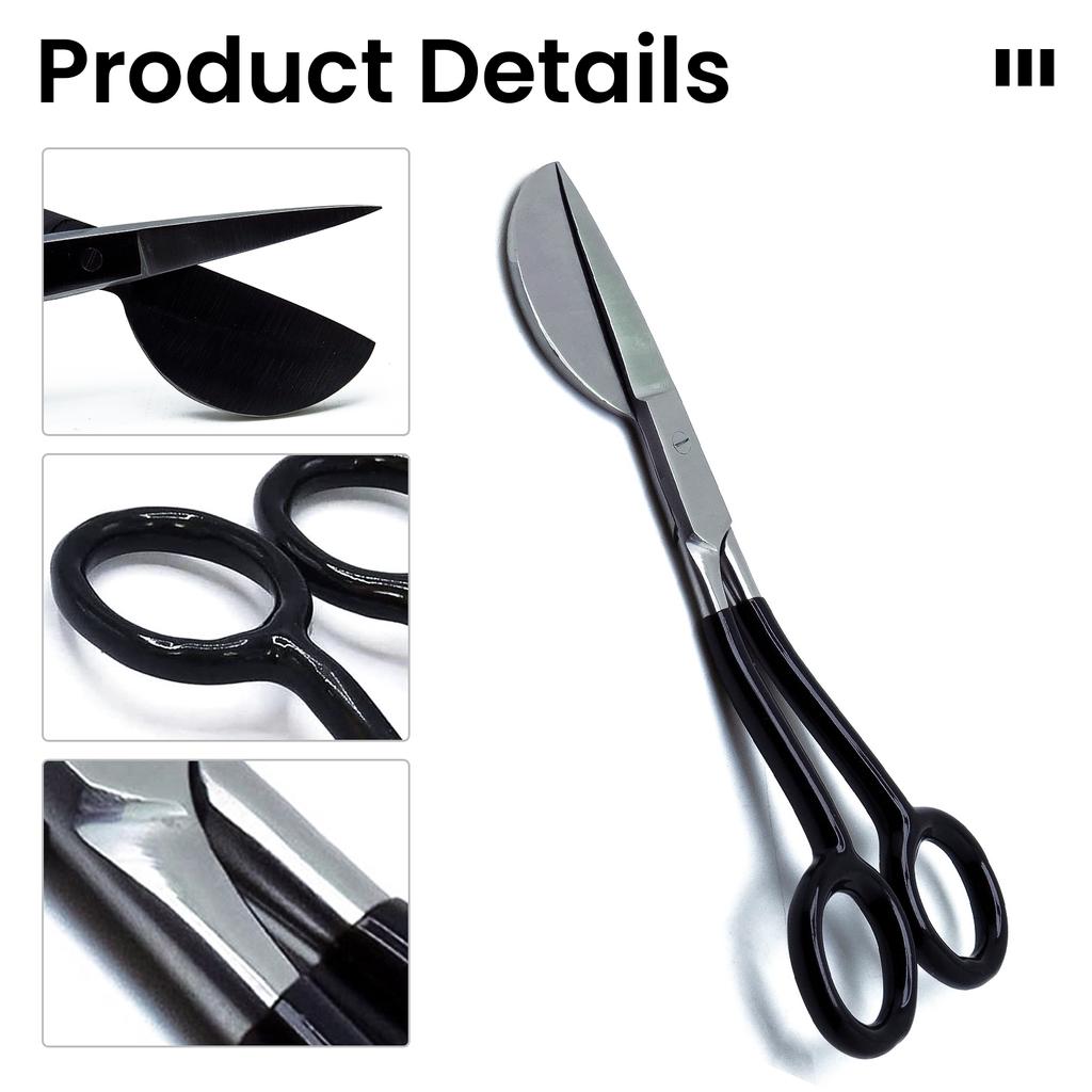 Sturdy Carpet Trimmer Scissor Sharp Duckbill Applique Scissors Stainless Steel Sewing Embroidery Scissors Cutting Shears