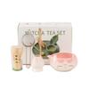 Ensemble de Thé Matcha en Forme de Chat Céramique Japonaise Bol Fouet en Bambou Tamis Boîte Cadeau pour la Préparation du Matcha Accessoires de Thé Mignons