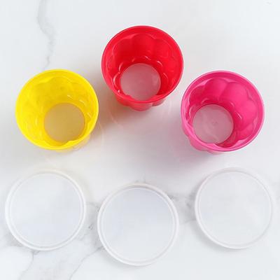 1 szt. Forma do puddingu Plastikowa forma do pieczenia Wielokrotnego użytku DIY Forma do galaretki, puddingu, ciasta Z pokrywką Narzędzie do pieczenia