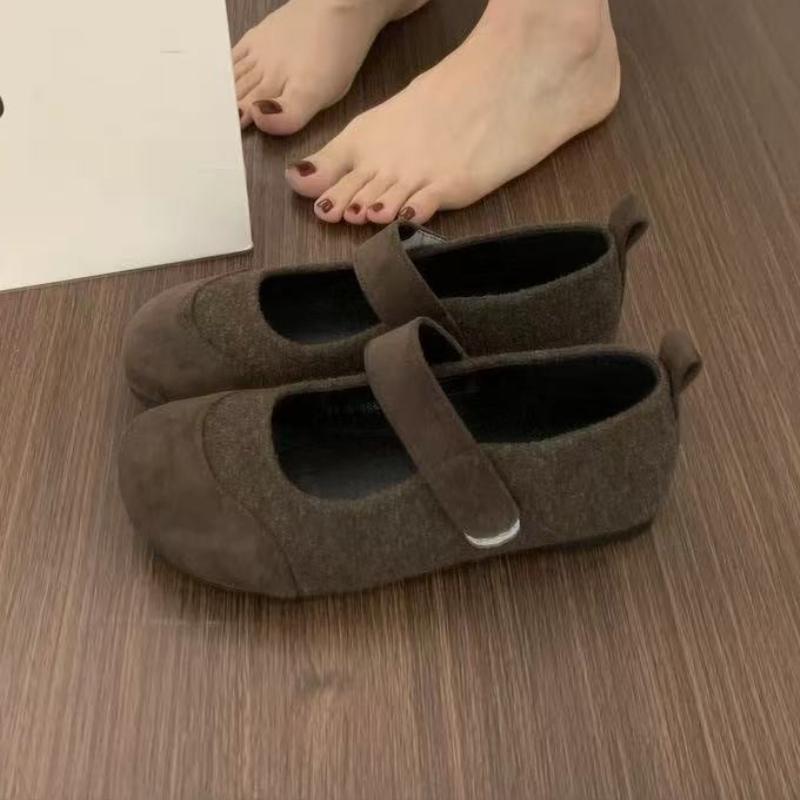 

Балетки Женская обувь Замша Новые Лоферы Повседневная Спортивная обувь 2025 Дизайнерские Осенние Кроссовки Женские Неглубокие для Ходьбы Мэри Джейн Запатос 40 кофейный