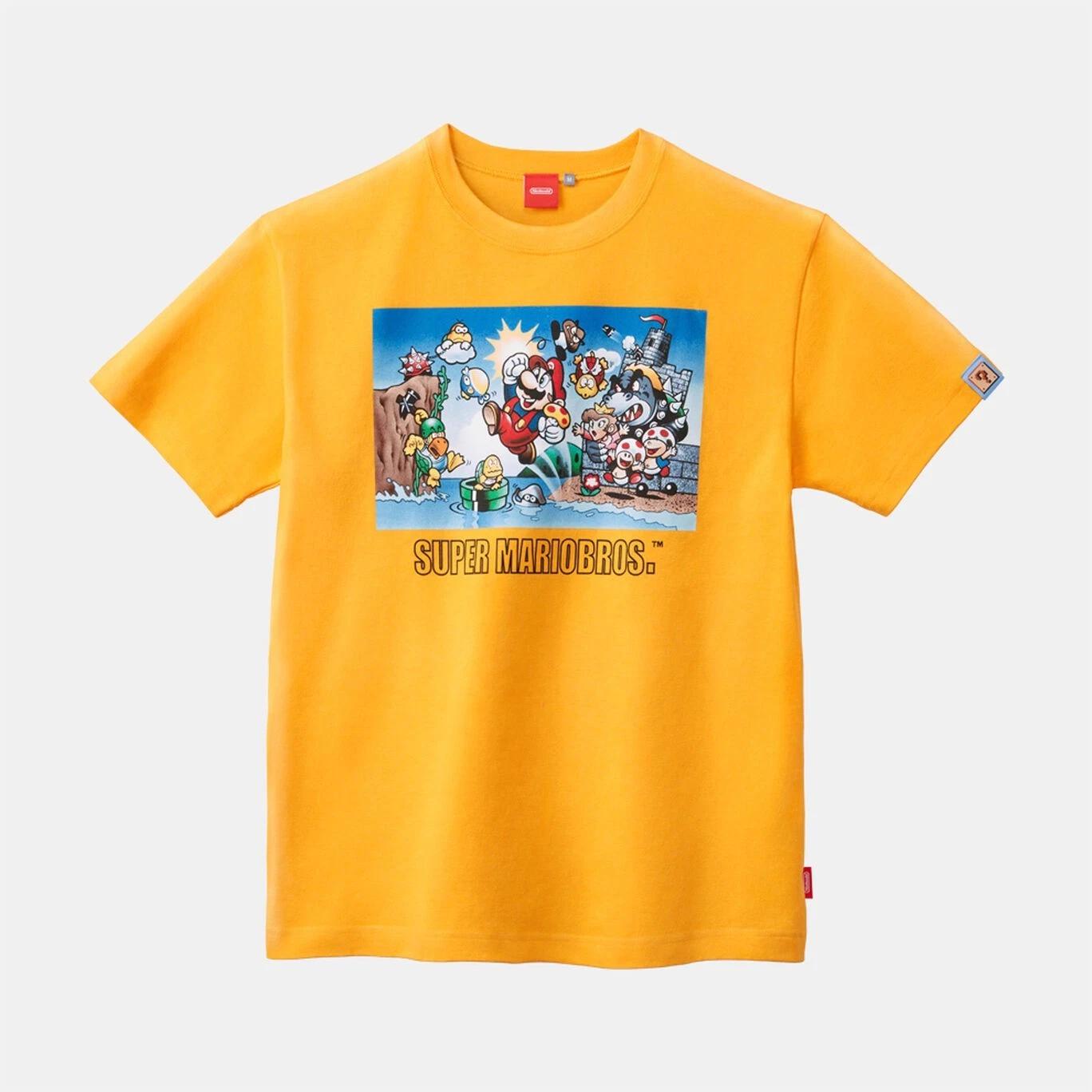 Nintendo TOKYO Exclusive Super Mario Bros T-Shirt Retro Package Box Official JP L