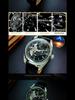 Men's High-End Hollow Flywheel Mechanical Watch - Automatic, Waterproof, Luminous, Moon Phase, Multifunction.