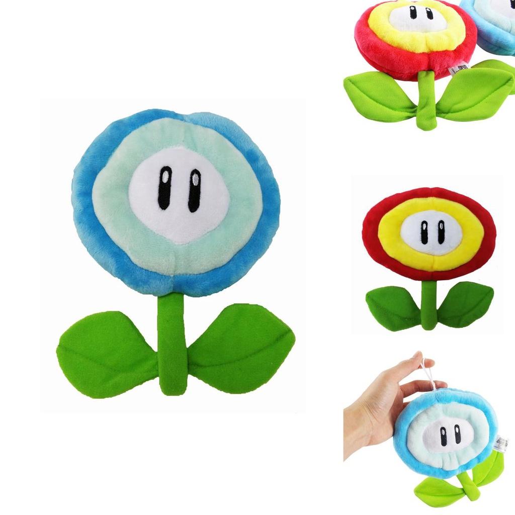 Super Mario Brothers Fire Flower Plush Toy Adorned With Soft Sunflower Design For Comfort
