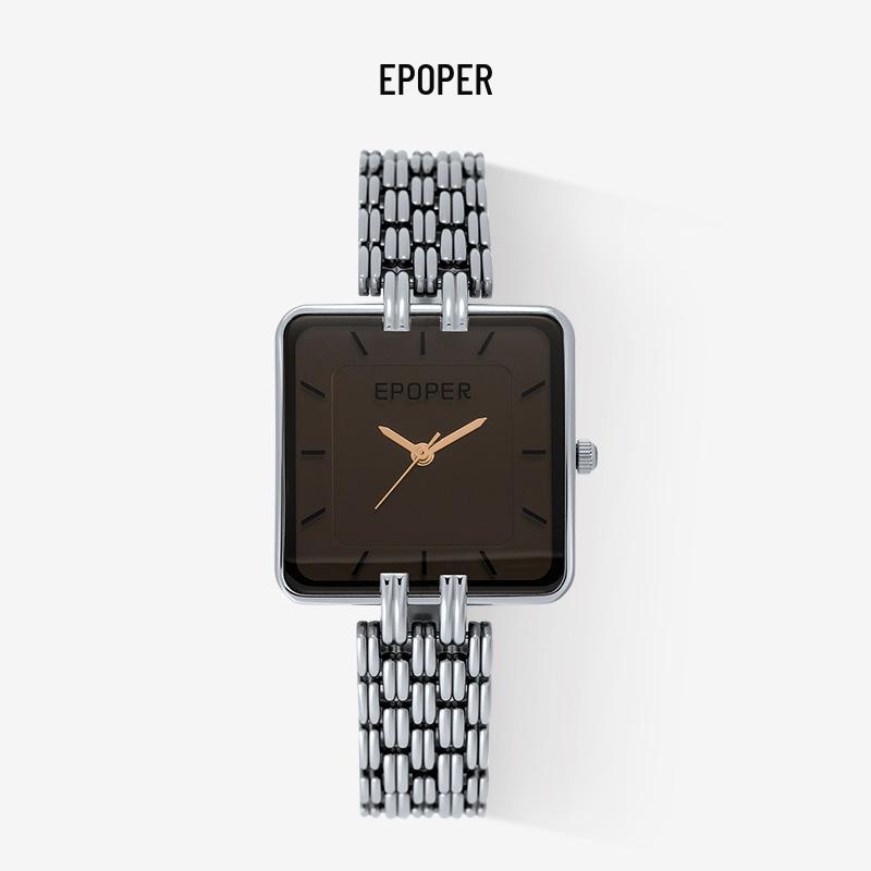 Women's Valentine's Day Large Dial Retro Square Waterproof Quartz Watch
