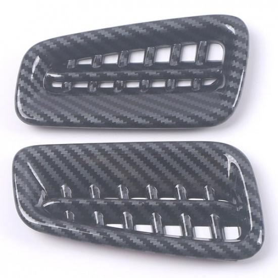 Look Side A/C Air Outlet Carbon Fiber 2PC Cover Trim For - Honda Civic
