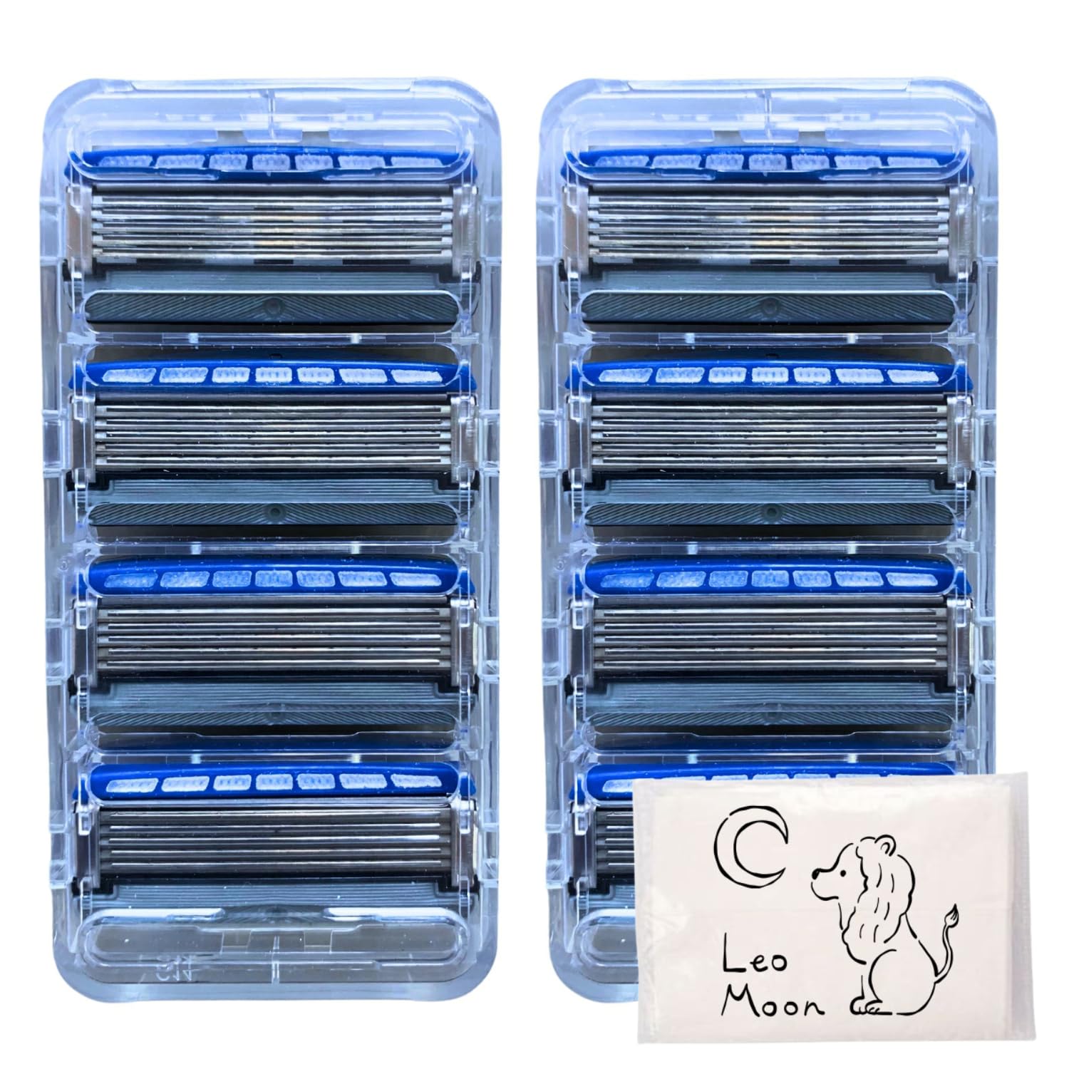 

[Authentic] Schick Hydro 5 Custom Razor, 8-Blade Set, 5-Blade, with Skin Guard | Includes LeoMoon Original Tissue